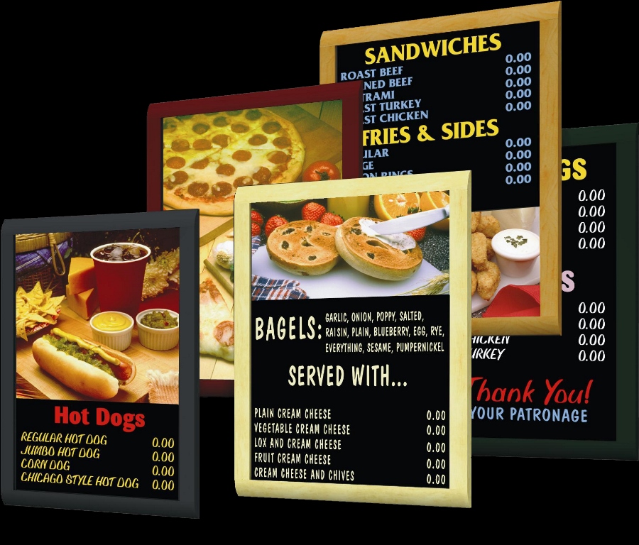 menu board design gallery