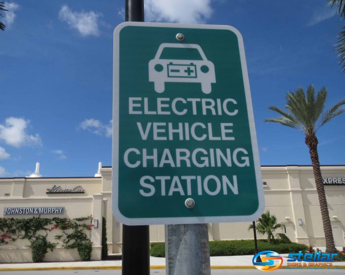 WiFi signs and electrical vehicle charging signs