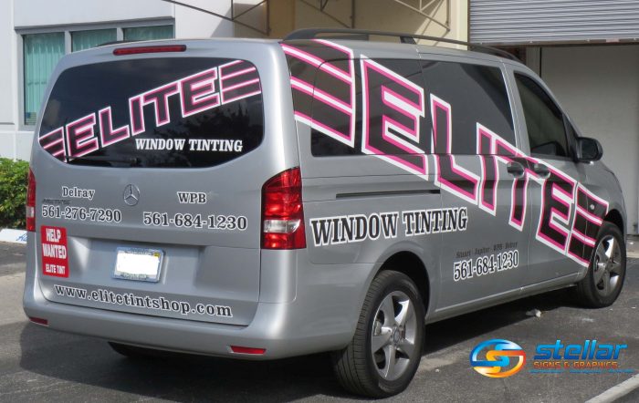 Mercedes Benz vehicle lettering in West Palm Beach FL