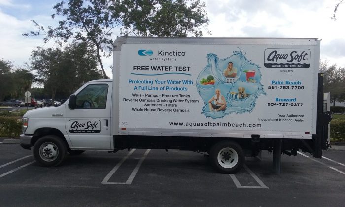 14-foot box truck graphics in West Palm Beach FL