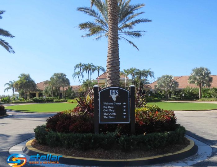 directional signs for golf clubs in West Palm Beach FL 