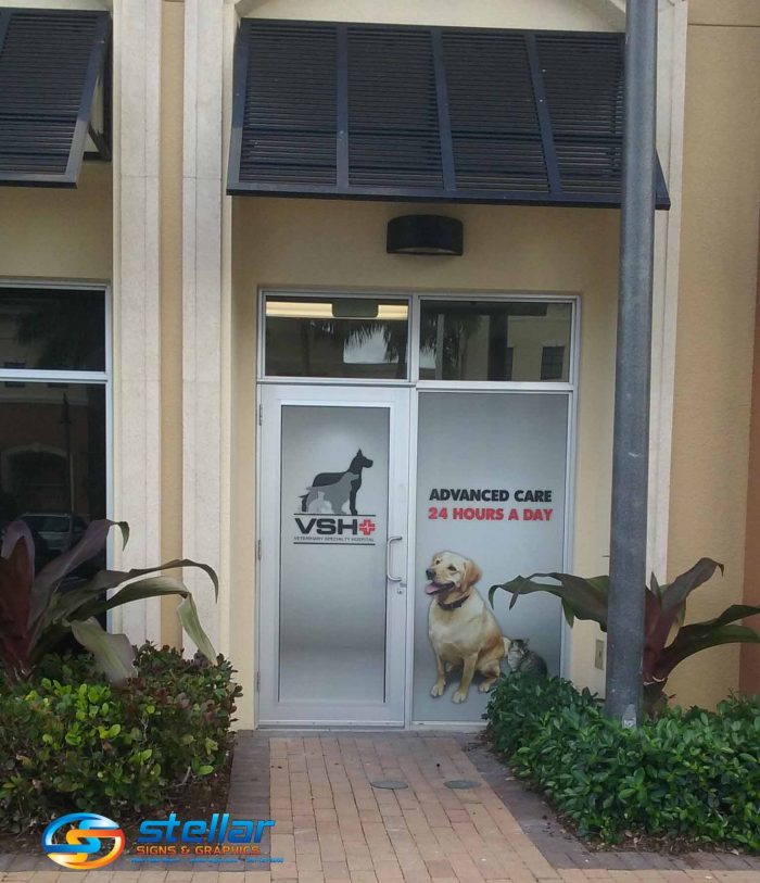 Veterinarian Brands With Vinyl Door And Window Perf In Palm Beach