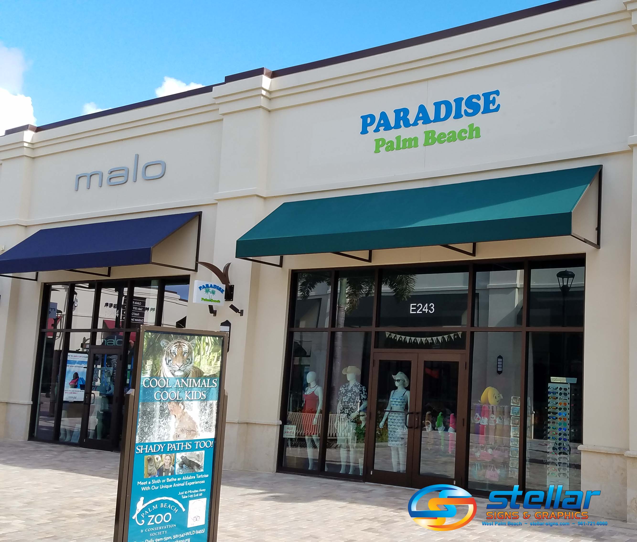 3D Letters and Blade Signs Brand Retailers at Palm Beach Outlet Mall